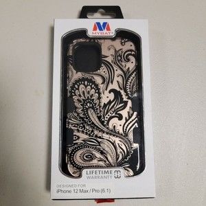 Apple iPhone 12 / 12 Pro Phone Case - Gold Paisley